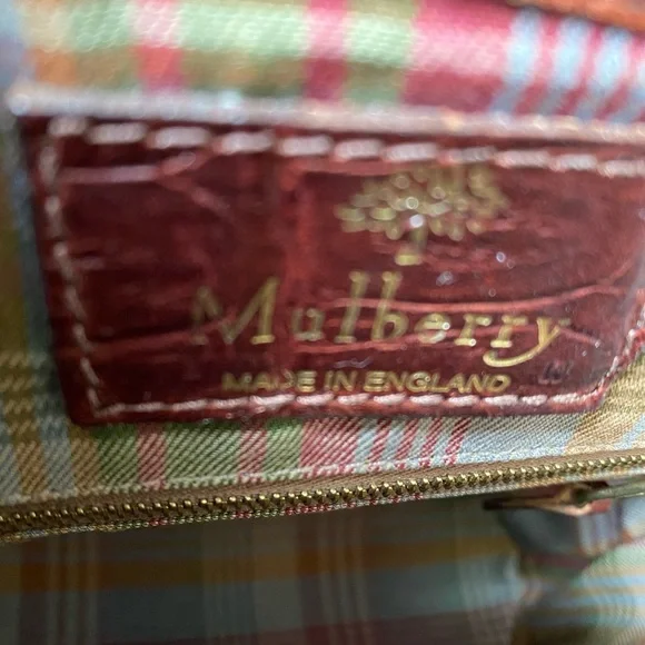 Vintage Mulberry croco embossed bag - Picture 7 of 9